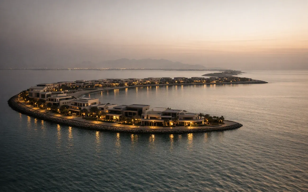 Completed waterfront homes in the UAE